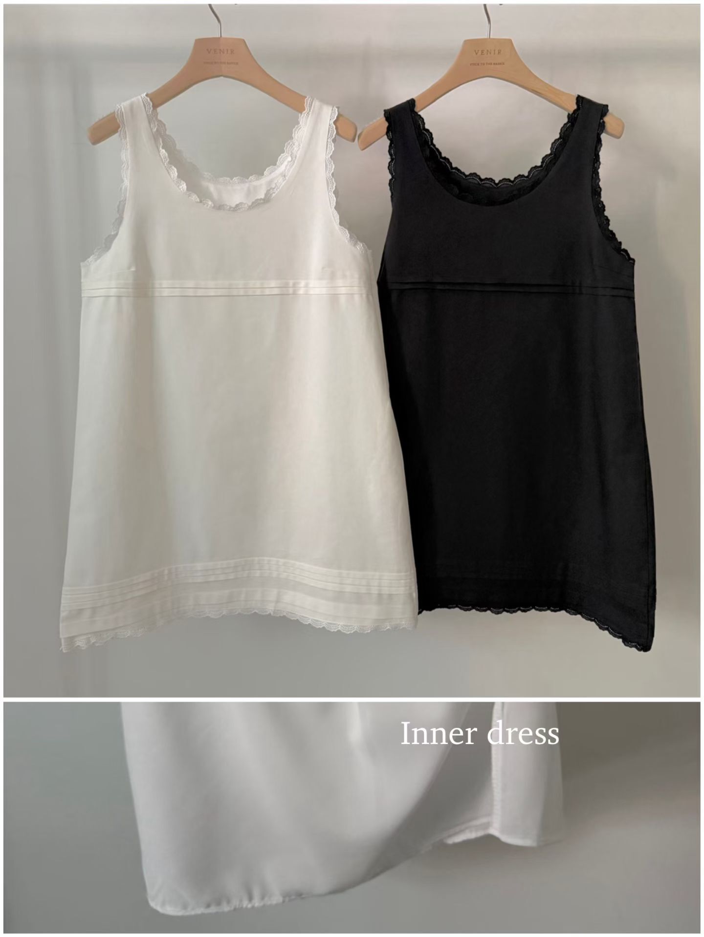 VR6003 浪漫蕾絲邊壓摺背心