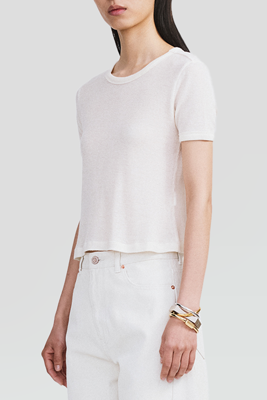 RECTO｜CASHMERE 羊絨混紡合身 T 恤