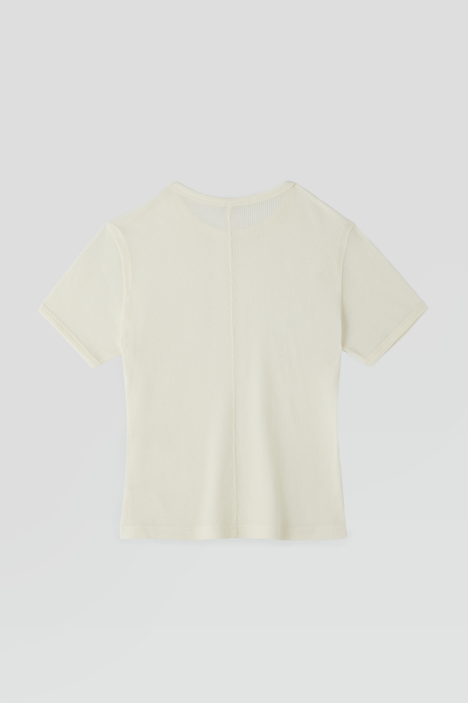 RECTO｜CASHMERE BLEND FITTED T-SHIRT (CREAM)