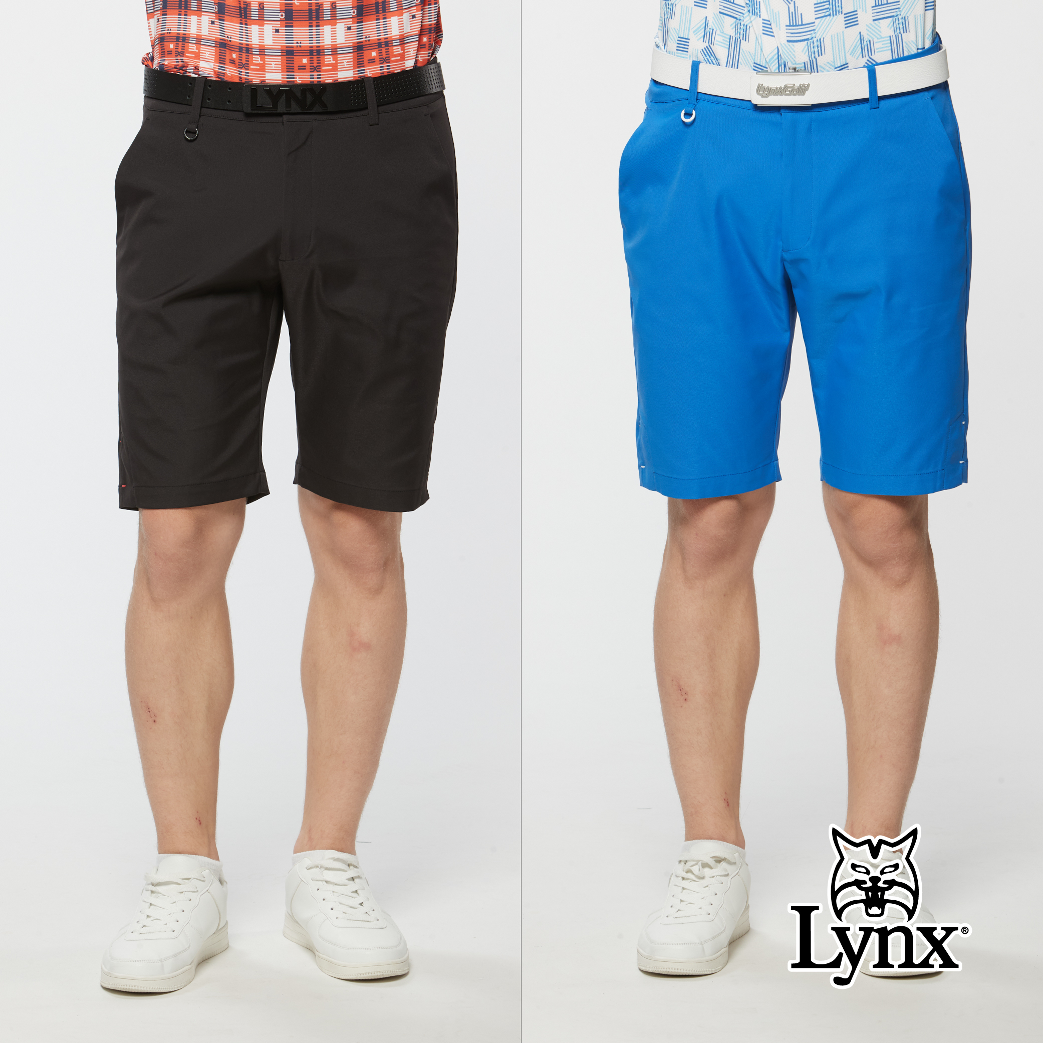 男款吸濕排汗抗UV彈性舒適高爾夫短褲