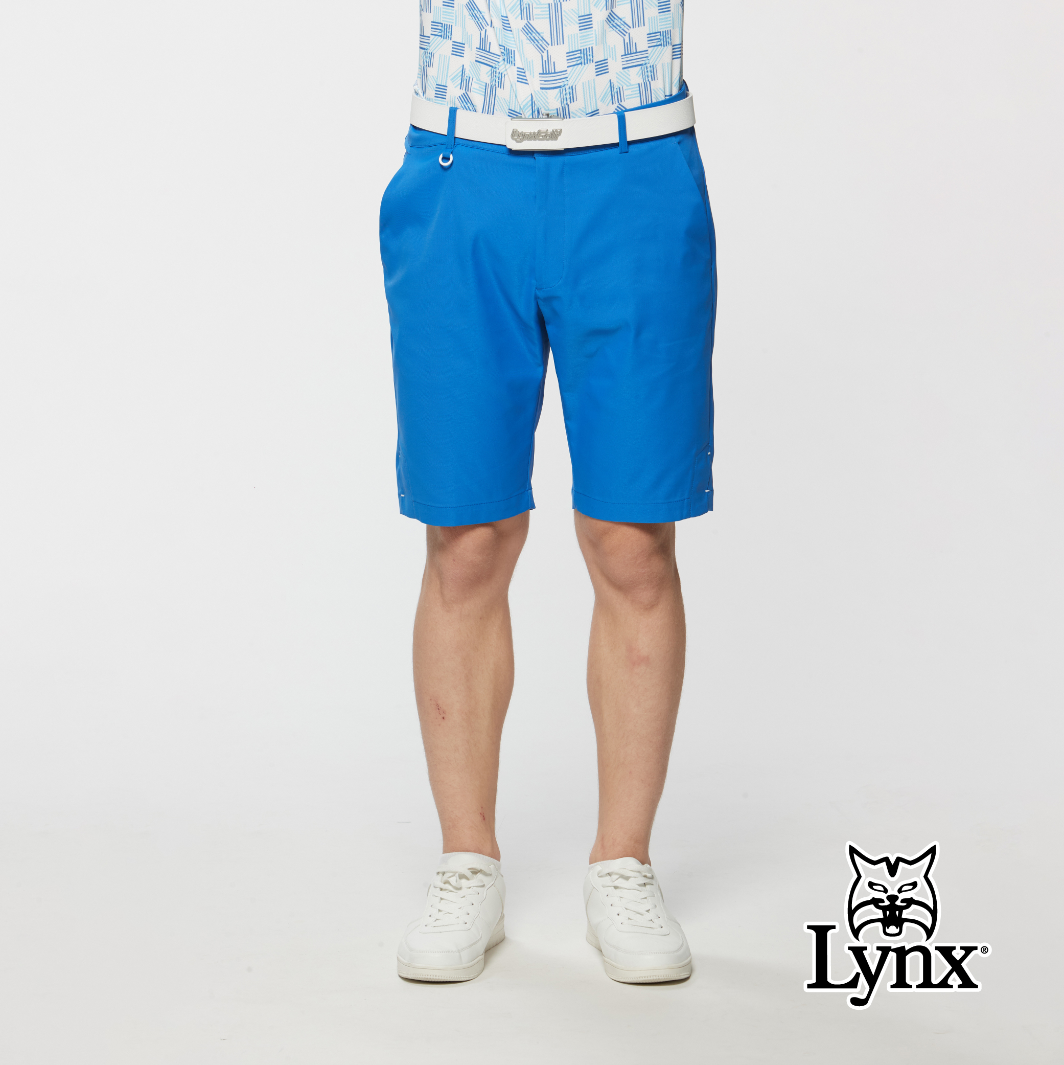 男款吸濕排汗抗UV彈性舒適高爾夫短褲