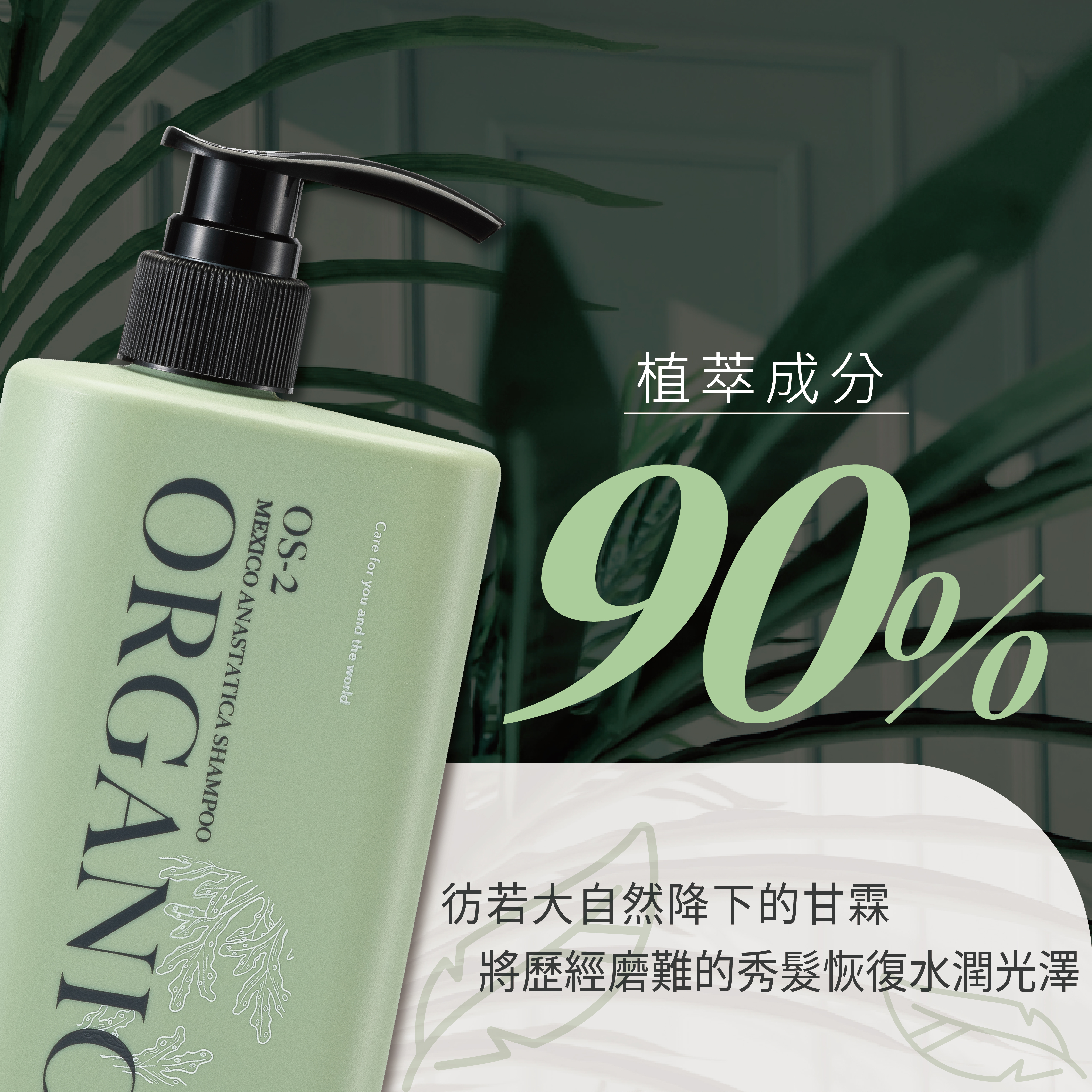 保濕洗髮精90%植物萃取