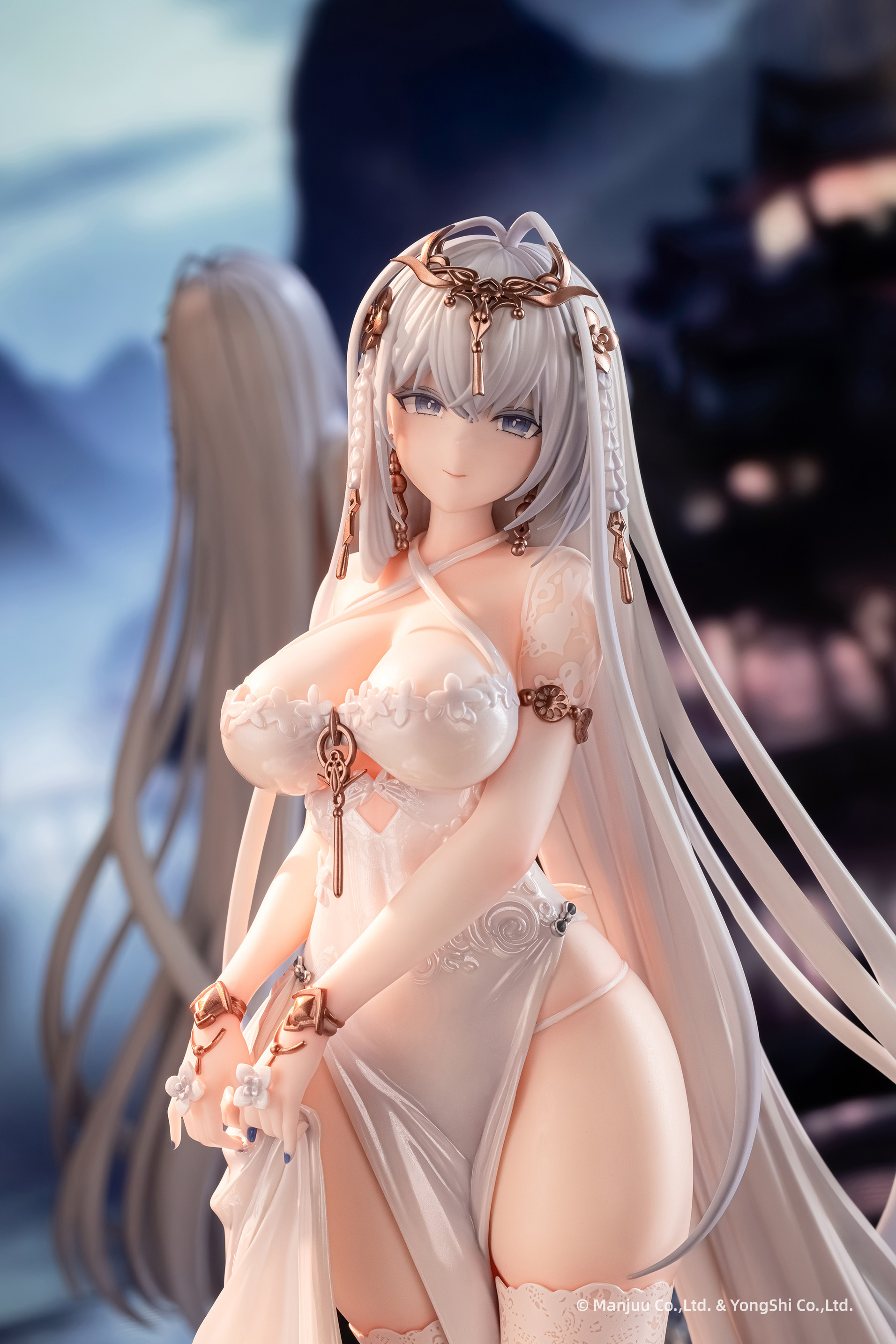 ANIGAME 碧藍航線 艾姆登 月銀聯盟 Ver. 1/6 比例白色 & 黑色 套裝 "AZUR LANE" EMDEN: MOONSILVER UNION VER. 1/6 SCALE FIGURE (WHITE & BLACK SET OF TWO) 日本代理版