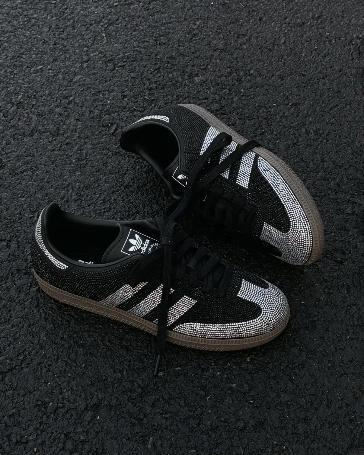 ADIDAS SAMBA ADV 黑鑽 水鑽 黑銀 焦糖底 宋雨琦同款 女鞋 IH9052 / 調貨