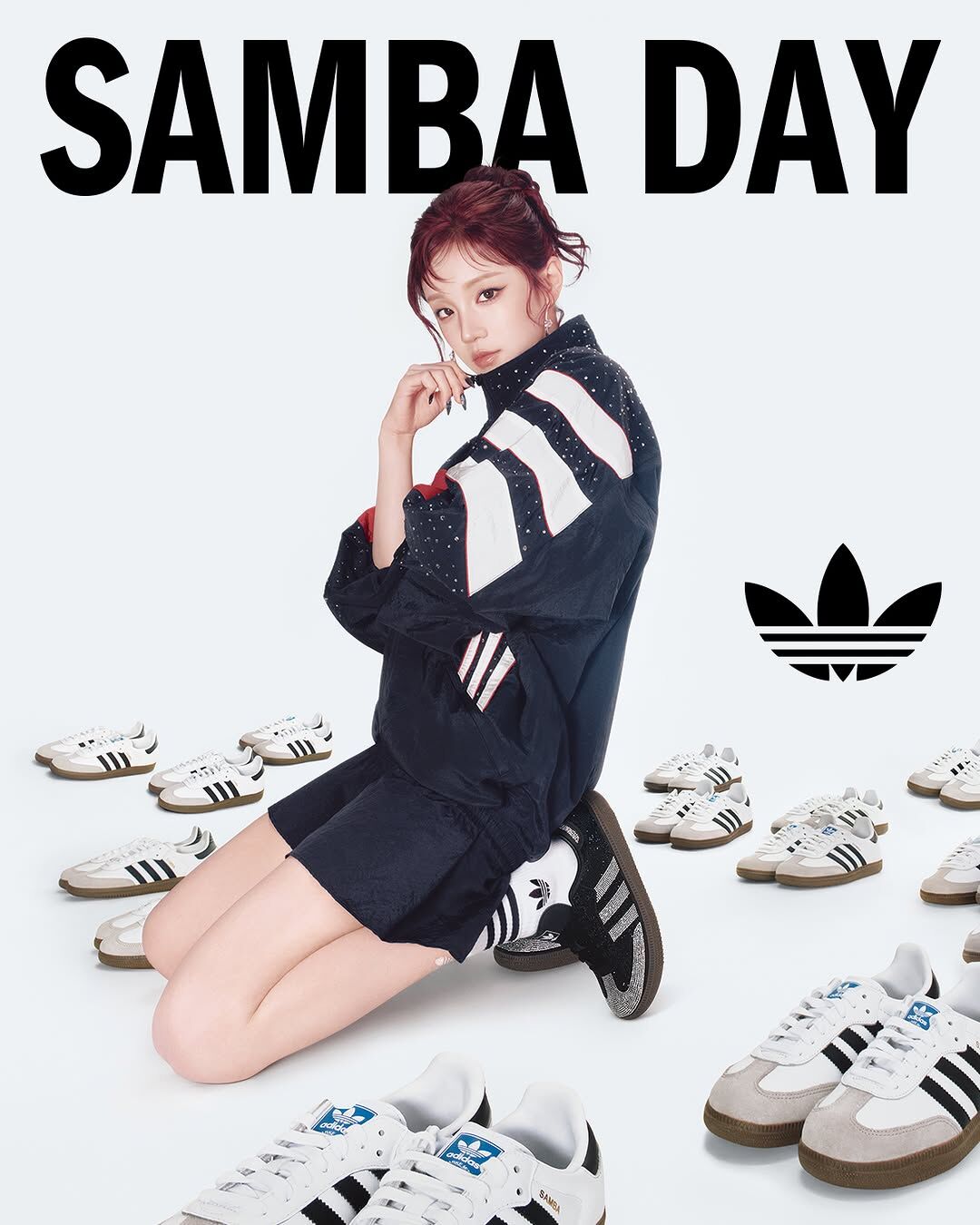 ADIDAS SAMBA ADV 黑鑽 水鑽 黑銀 焦糖底 宋雨琦同款 女鞋 IH9052 / 調貨