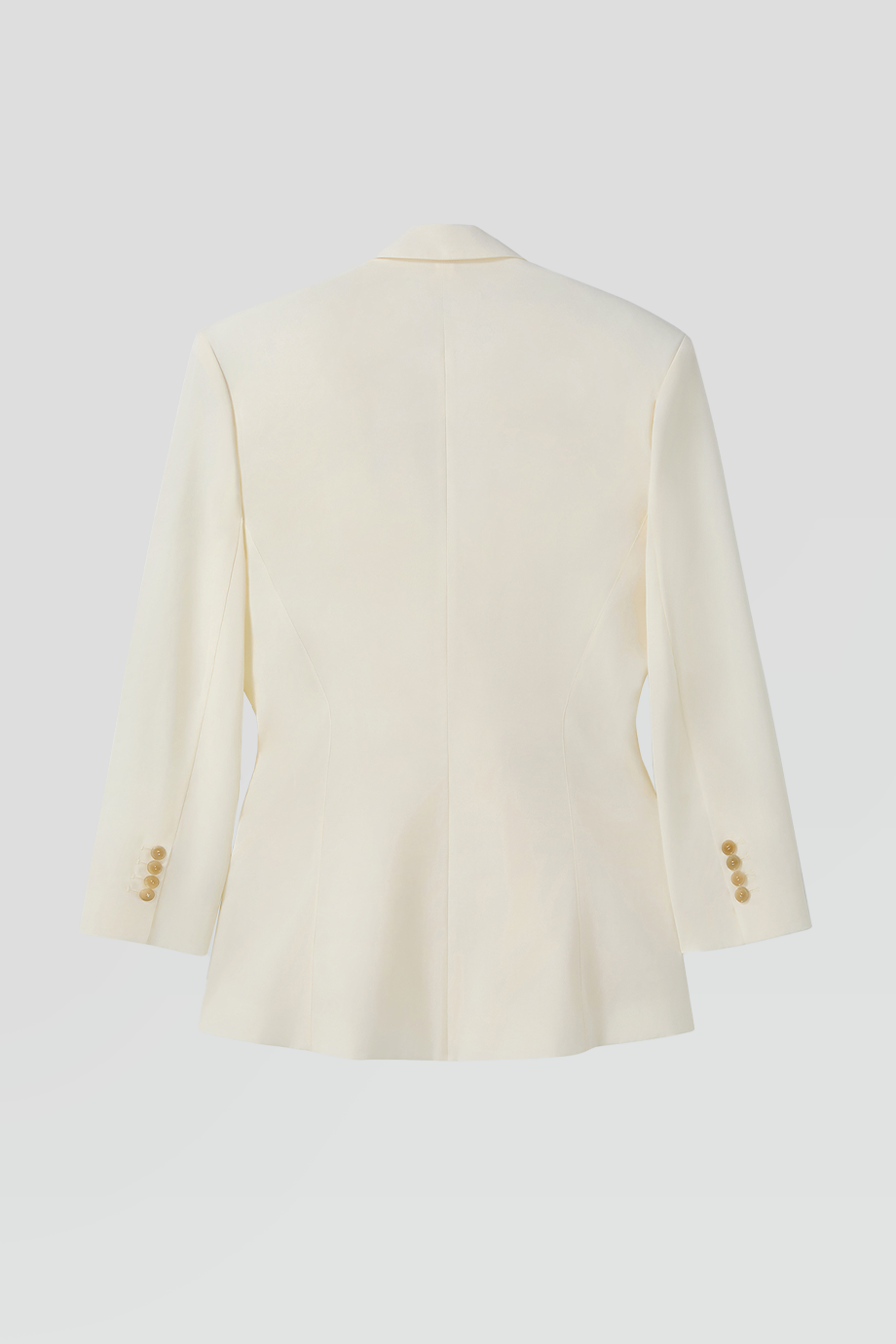 RECTO｜DRAPE DETAIL SUIT JACKET (IVORY)
