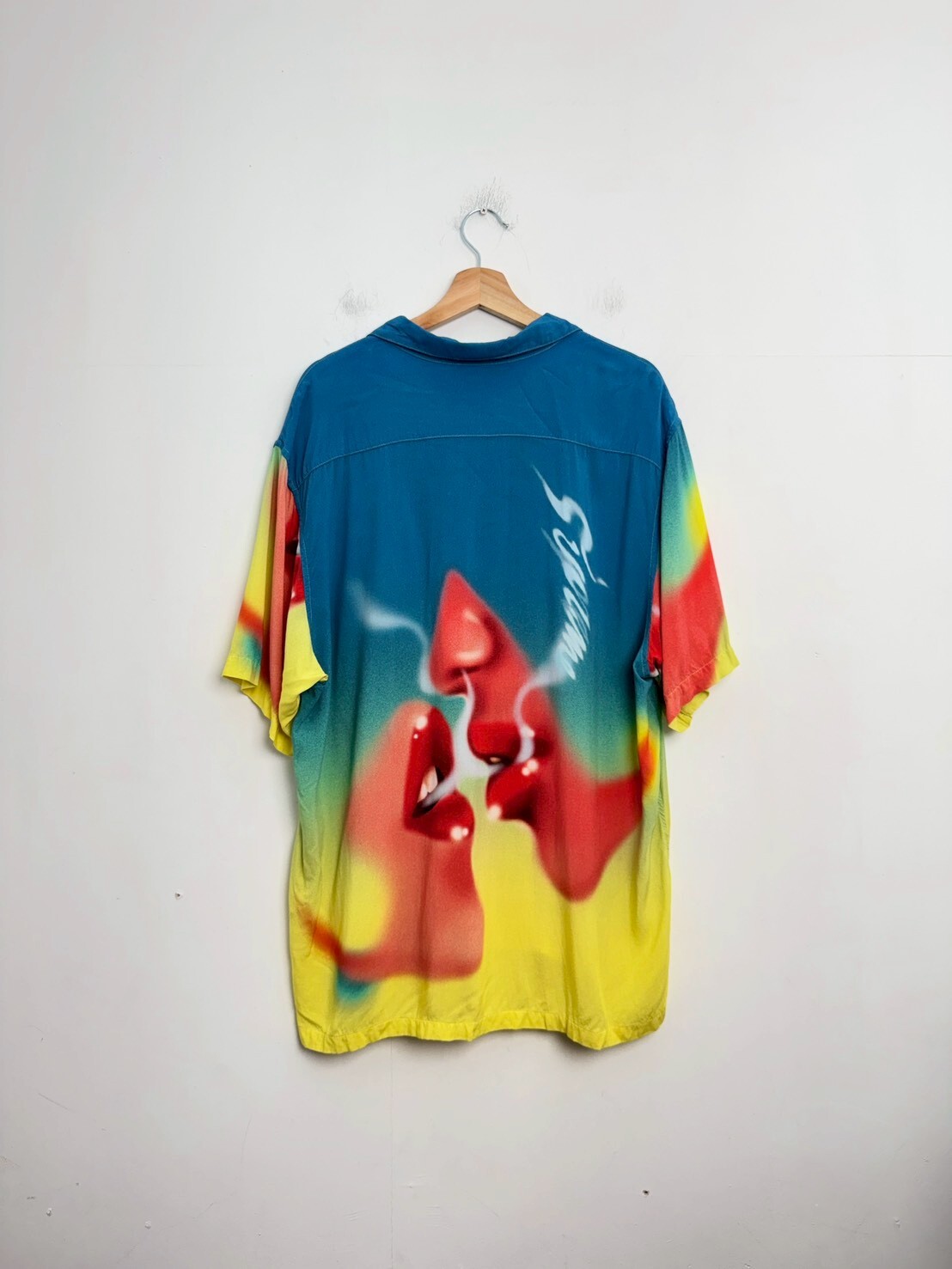 SUPREME 20AW Blow Back Rayon S/S Shirt SIZE XL