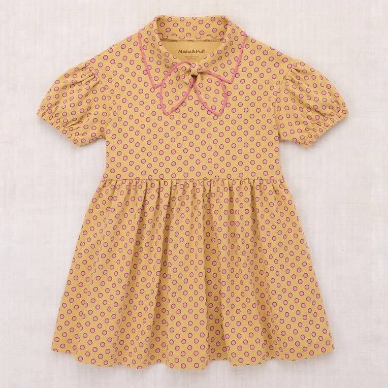 Misha & Puff 點點領結洋裝 Junior Scout Dress - Root Ben-Day Dots