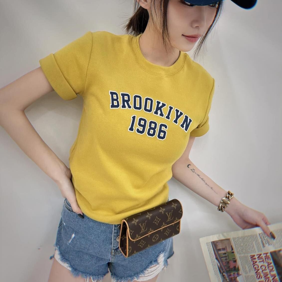 【一定要囤的美式字母彈性棉tee】（現貨）