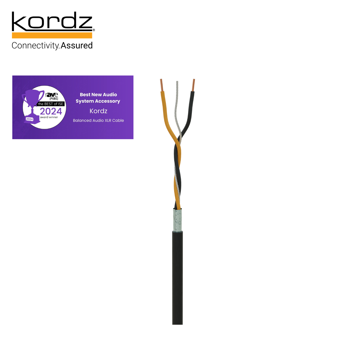 Kordz ONE XLR 平衡音頻線