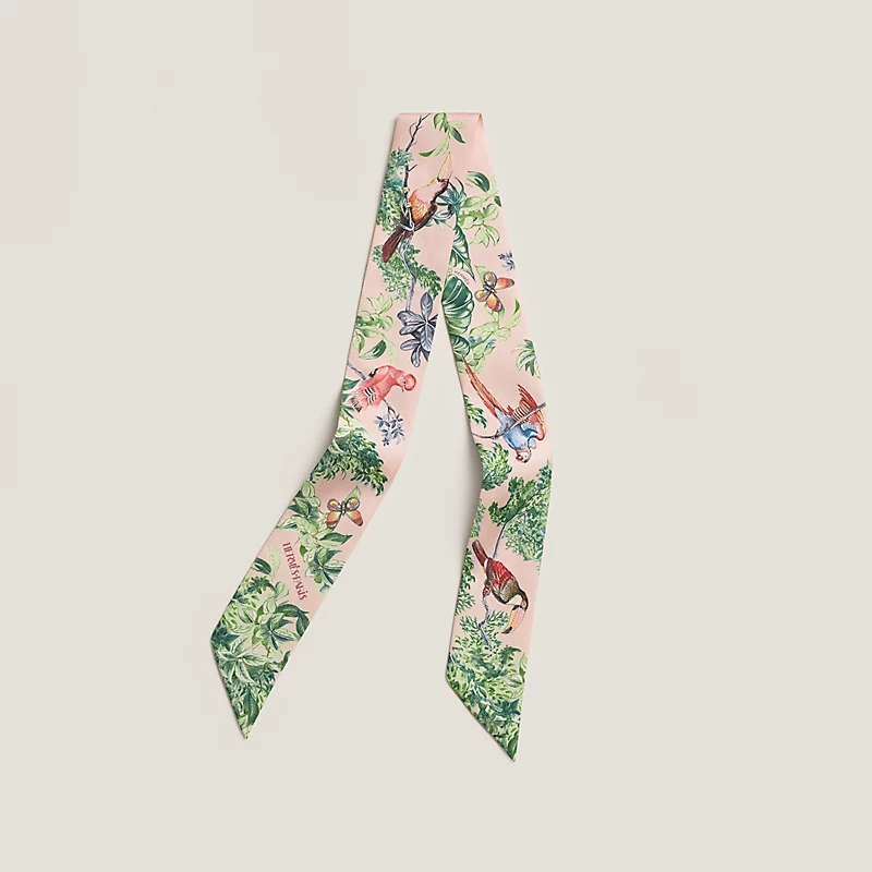 HERMES Equateur Twilly Rose Nacre/Vert/Gris