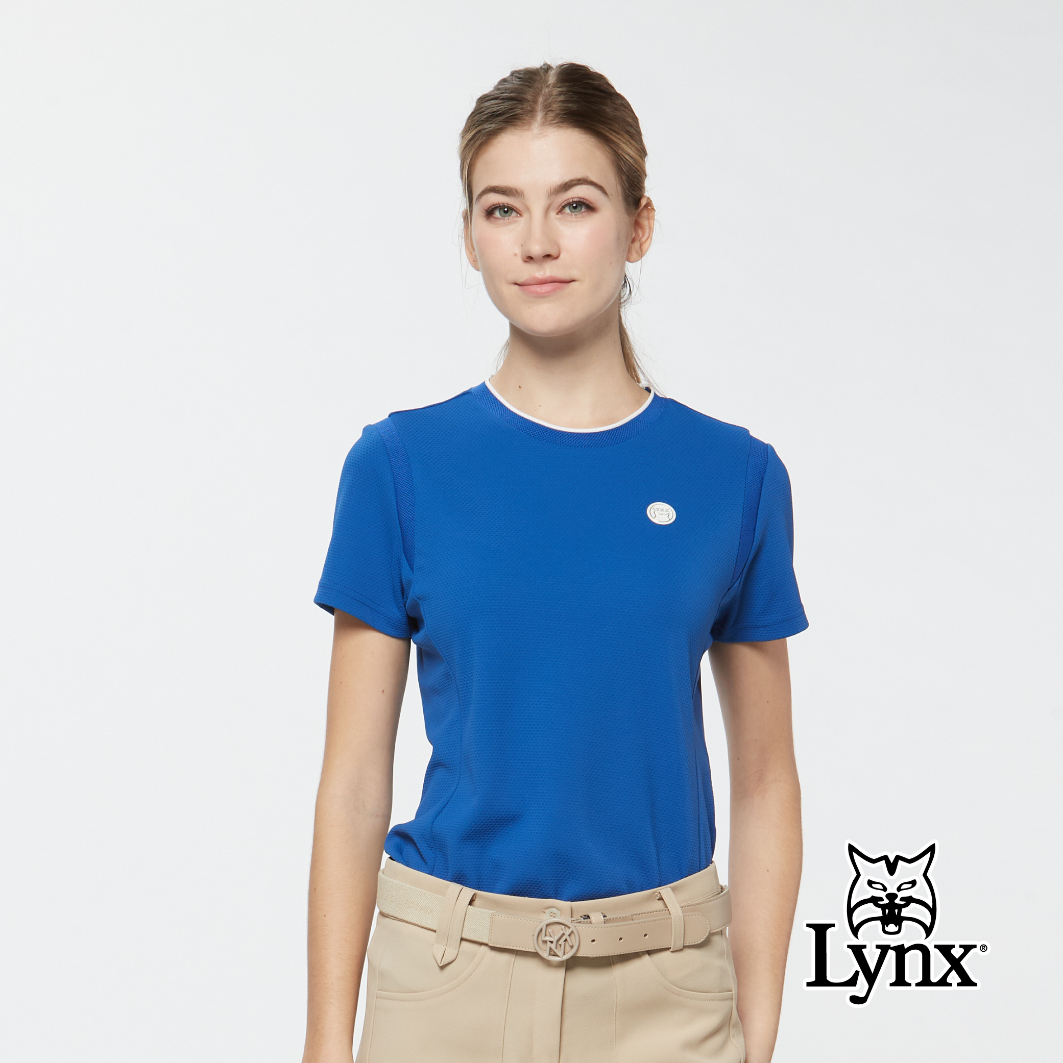 女款吸濕排汗內印涼感圓領短袖T恤