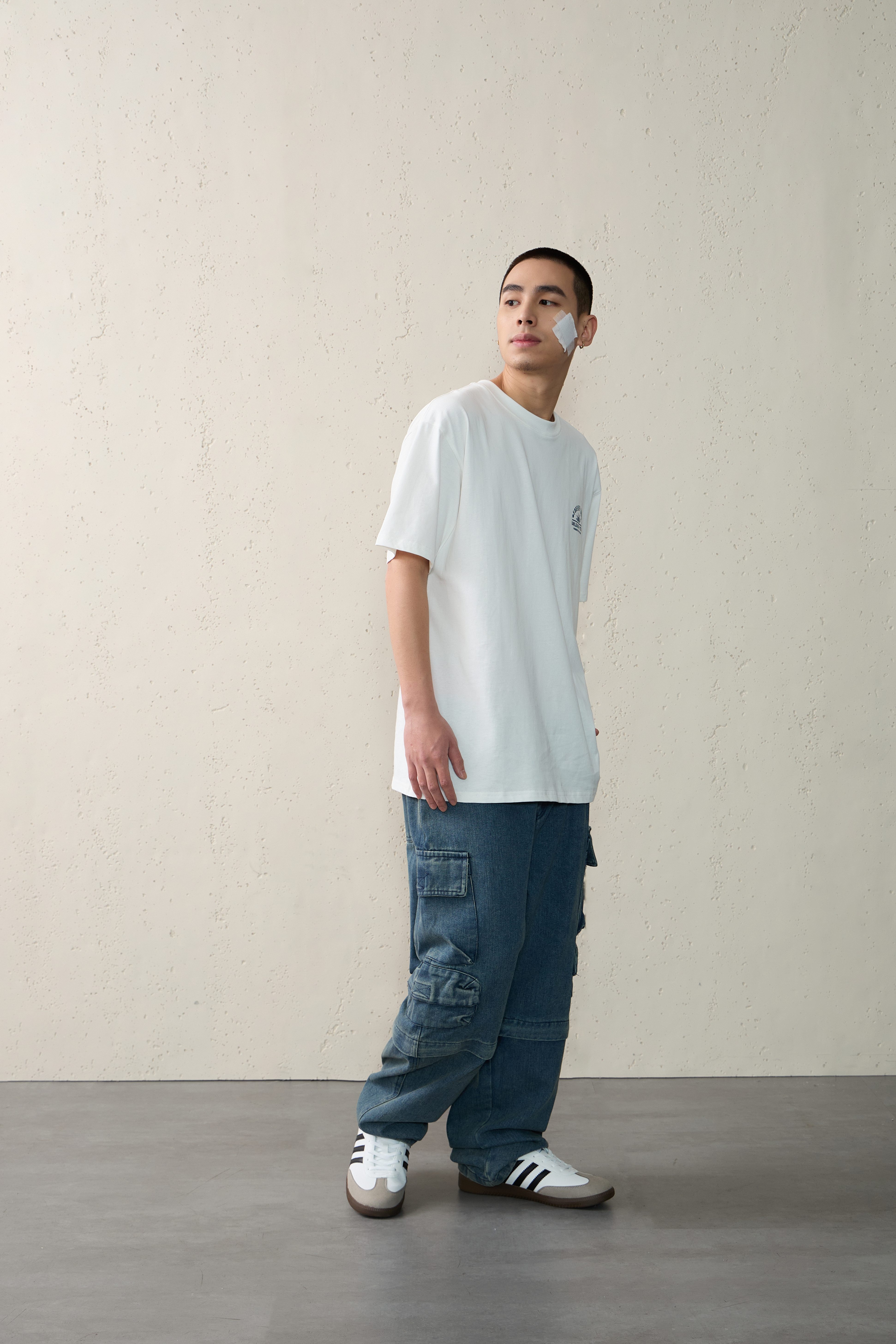 NOIR 2Way丹寧工裝褲