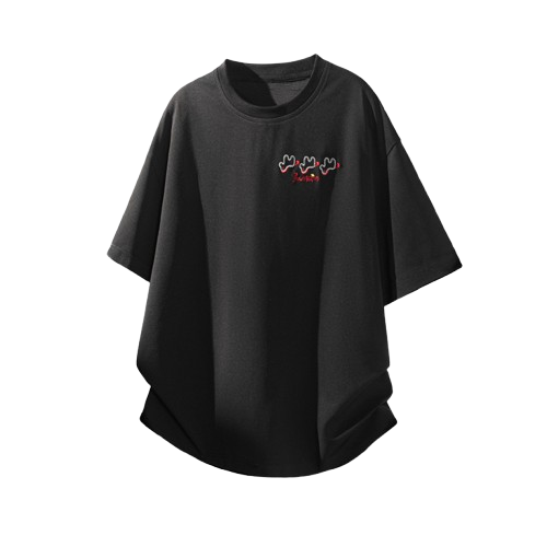 馬到成功刺繡圓領短踢 HT26246