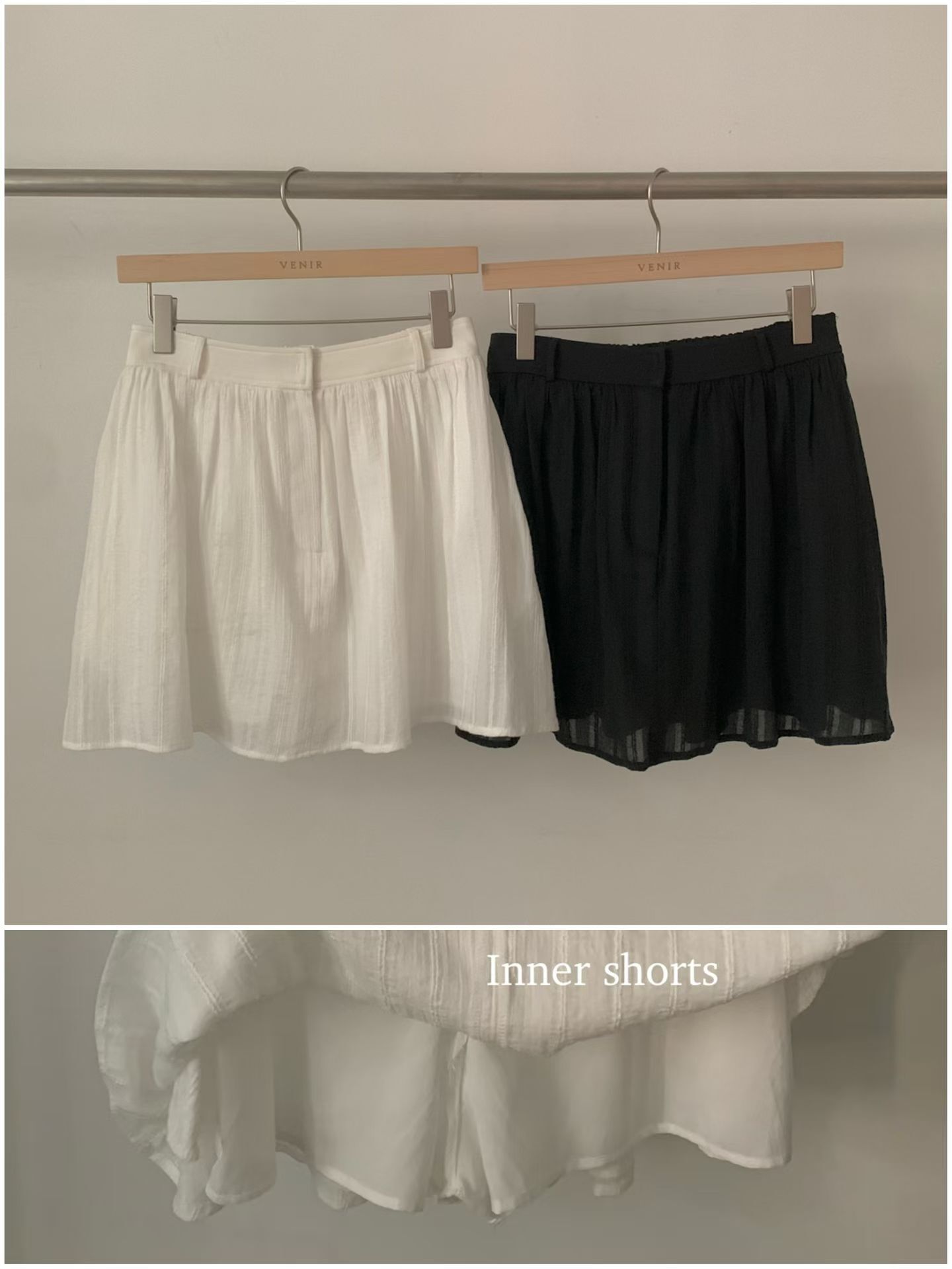 VR6013 帶安全褲風琴短裙褲