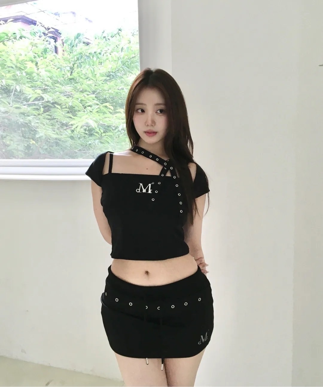 MUCENT皮帶 包臀裙 P0000BCE