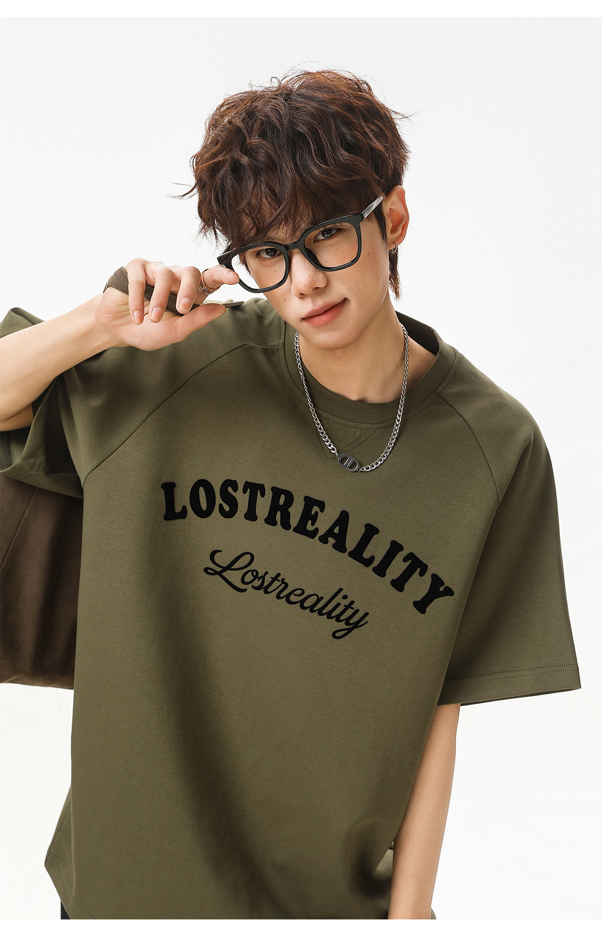 美式復古撞色字母短踢 OT7239