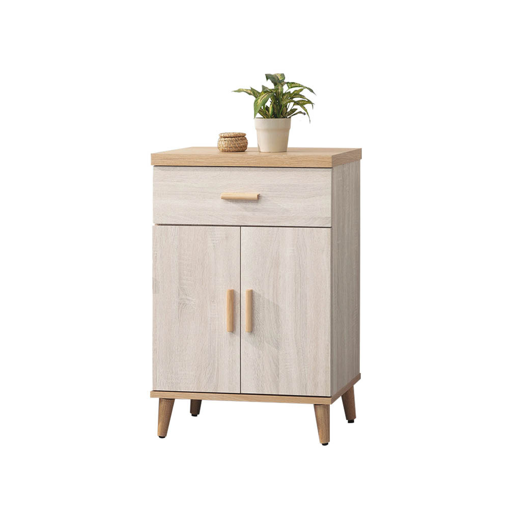 柏蒂家居-米諾2尺二門一抽小展示櫃/收納置物矮櫃