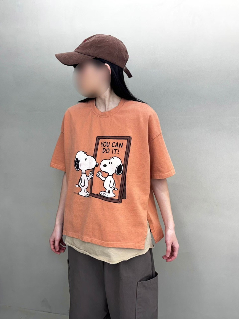 Snoopy 美式休閒寬版短袖上衣