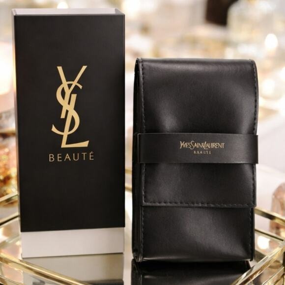 YSL限量贈品經典刷具組3件組(連化妝袋)