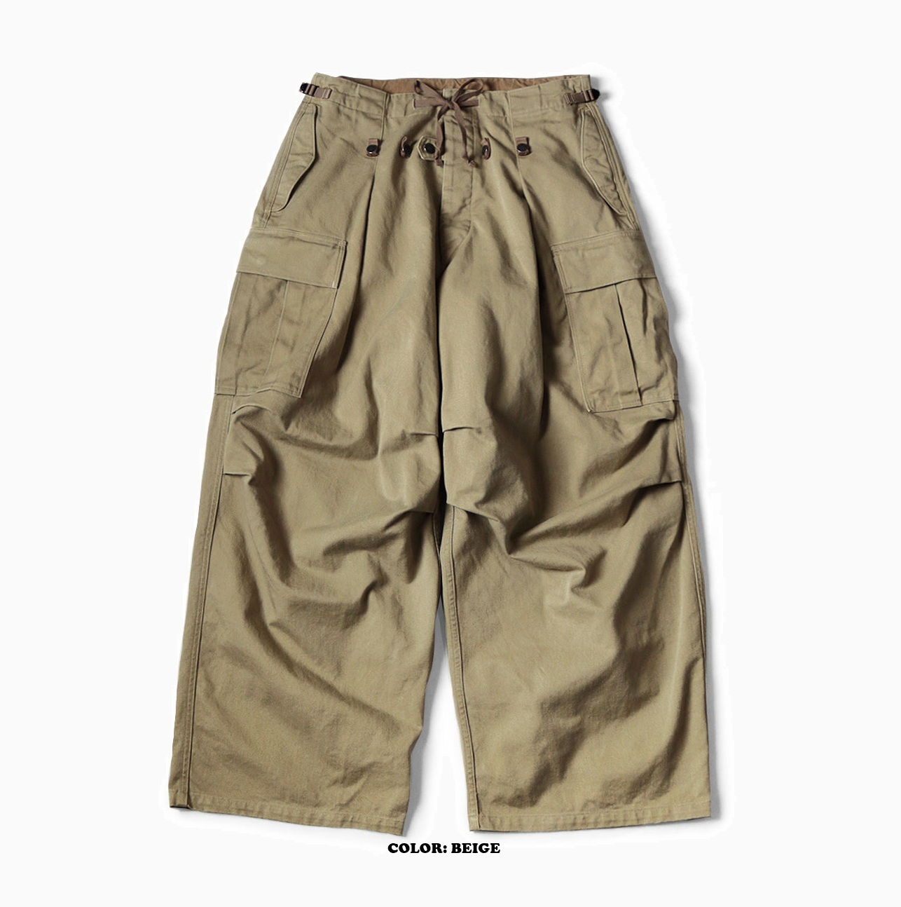 RE-STOCK: KAPITAL Heavy Drill JUMBO CARGO PANTS - PRE ORDER ITEM (預訂中)