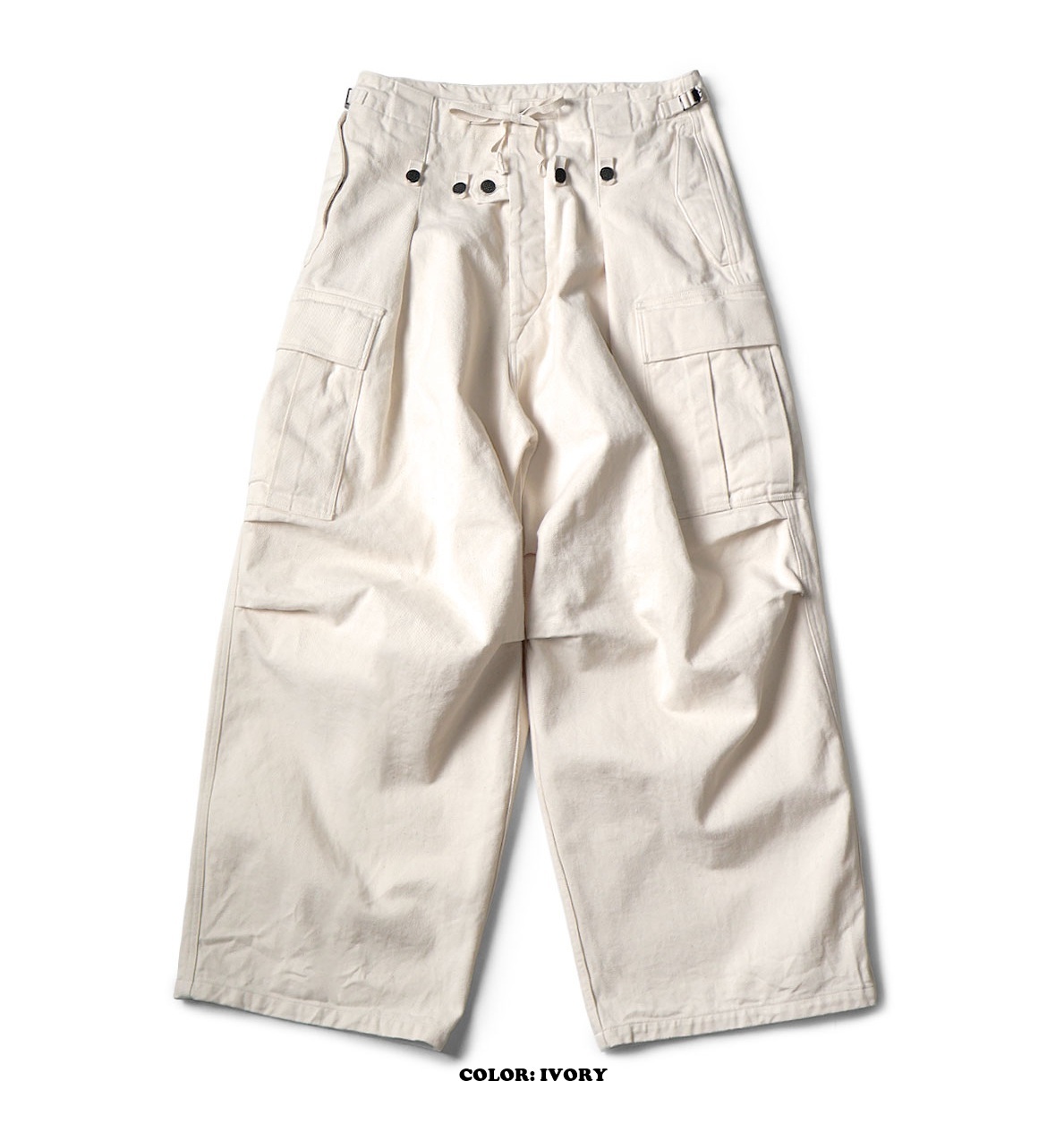 RE-STOCK: KAPITAL Heavy Drill JUMBO CARGO PANTS - PRE ORDER ITEM (預訂中)