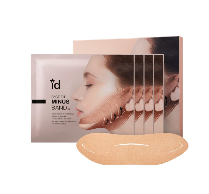 韓國代購 ID FACE FIT MINUS BAND V3 (4ea) 水凝膠下巴面膜帶  (4ea) x3盒