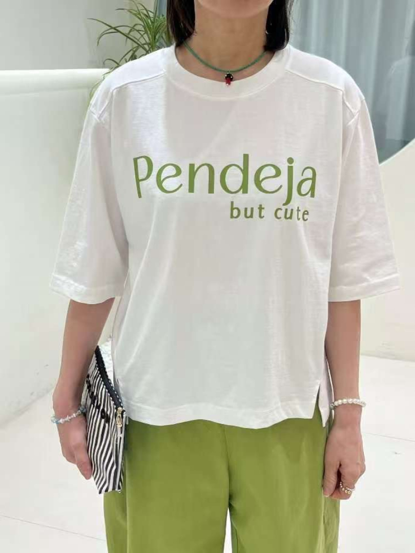 有點個性的五分袖可愛棉T