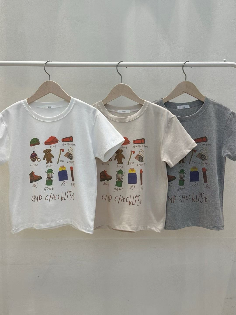 可愛生活感減齡插畫棉T