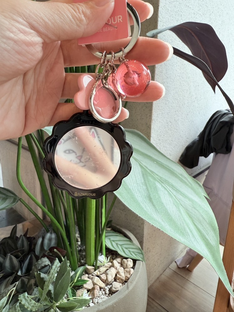 『GD』七彩鑽太陽花鑰匙圈(小鏡子)