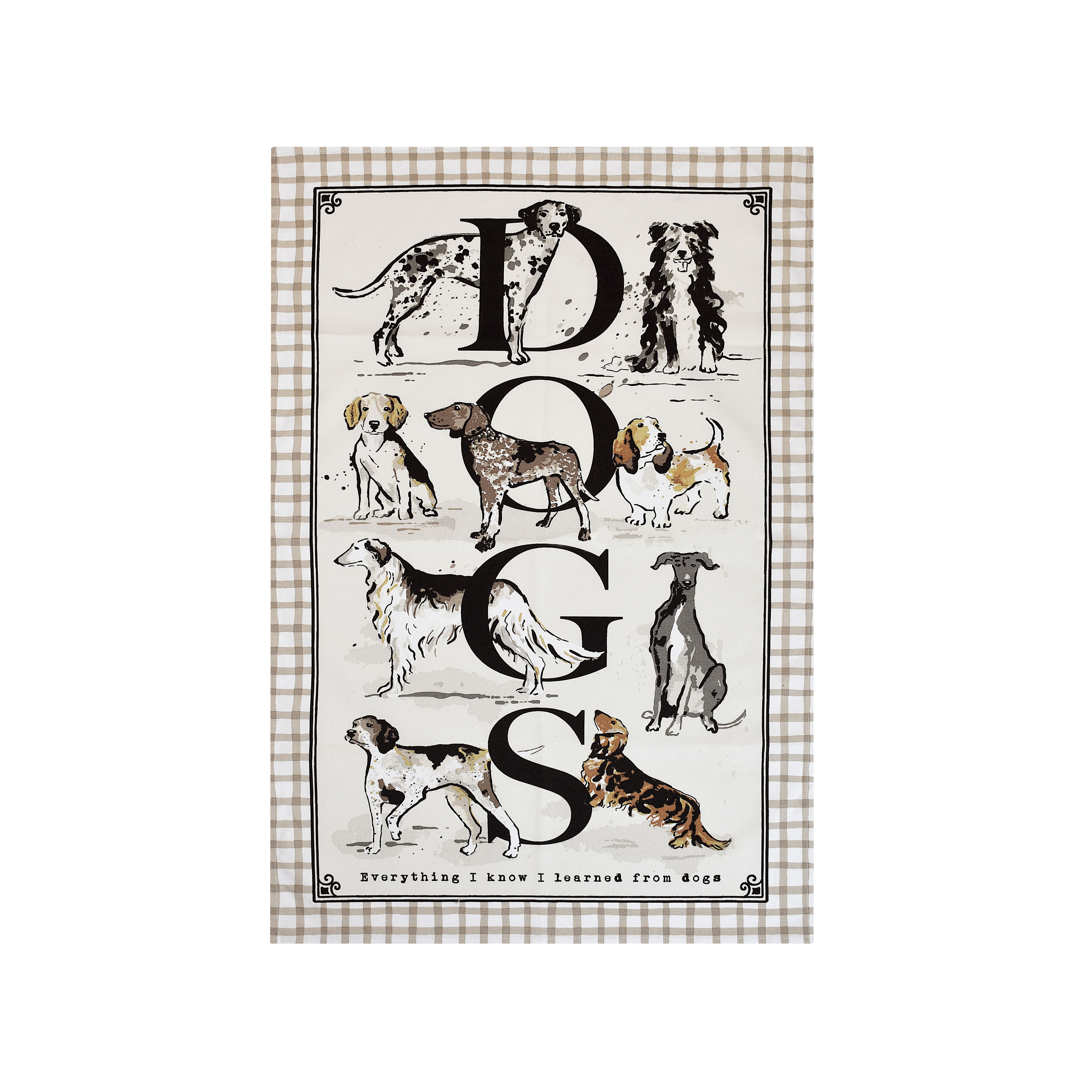 環保再生棉飾布-Country Dogs