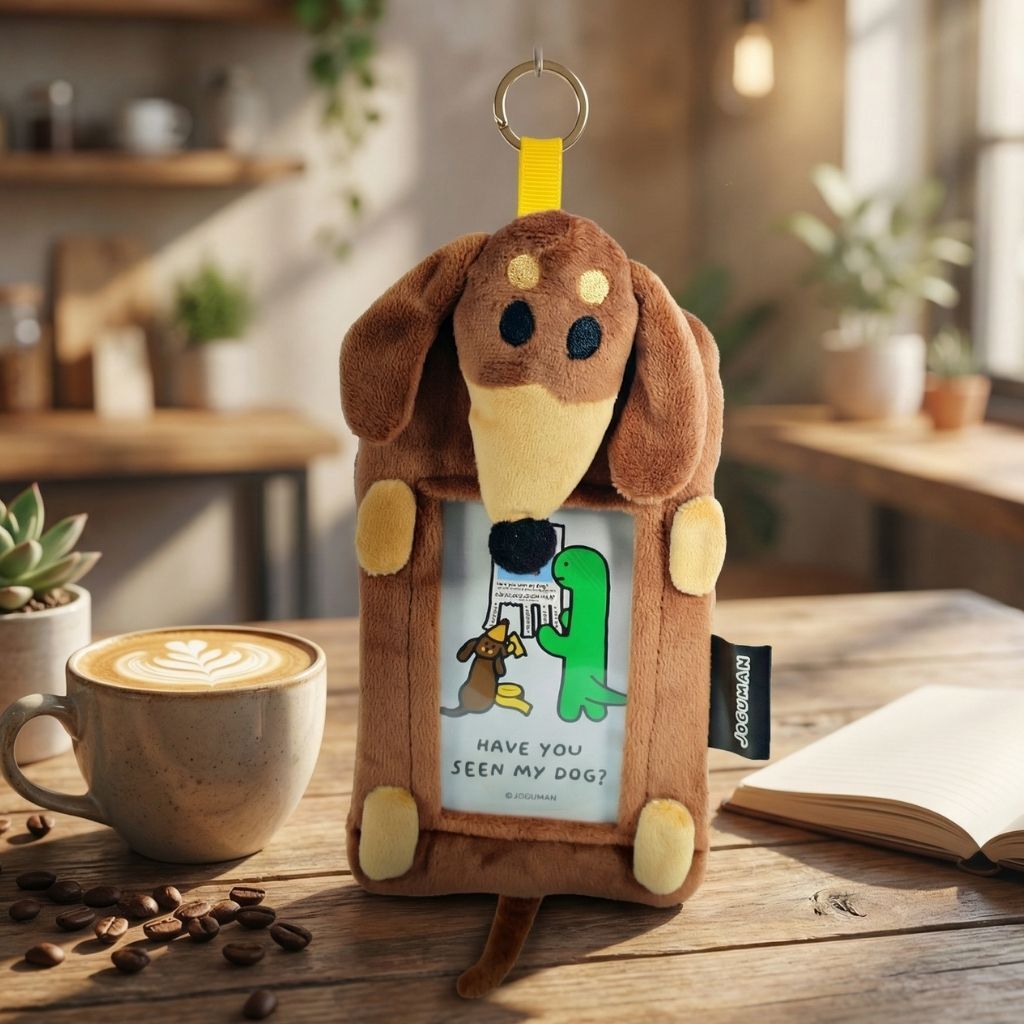 JOGUMAN 療癒系恐龍|毛絨掛頸卡套|Woody