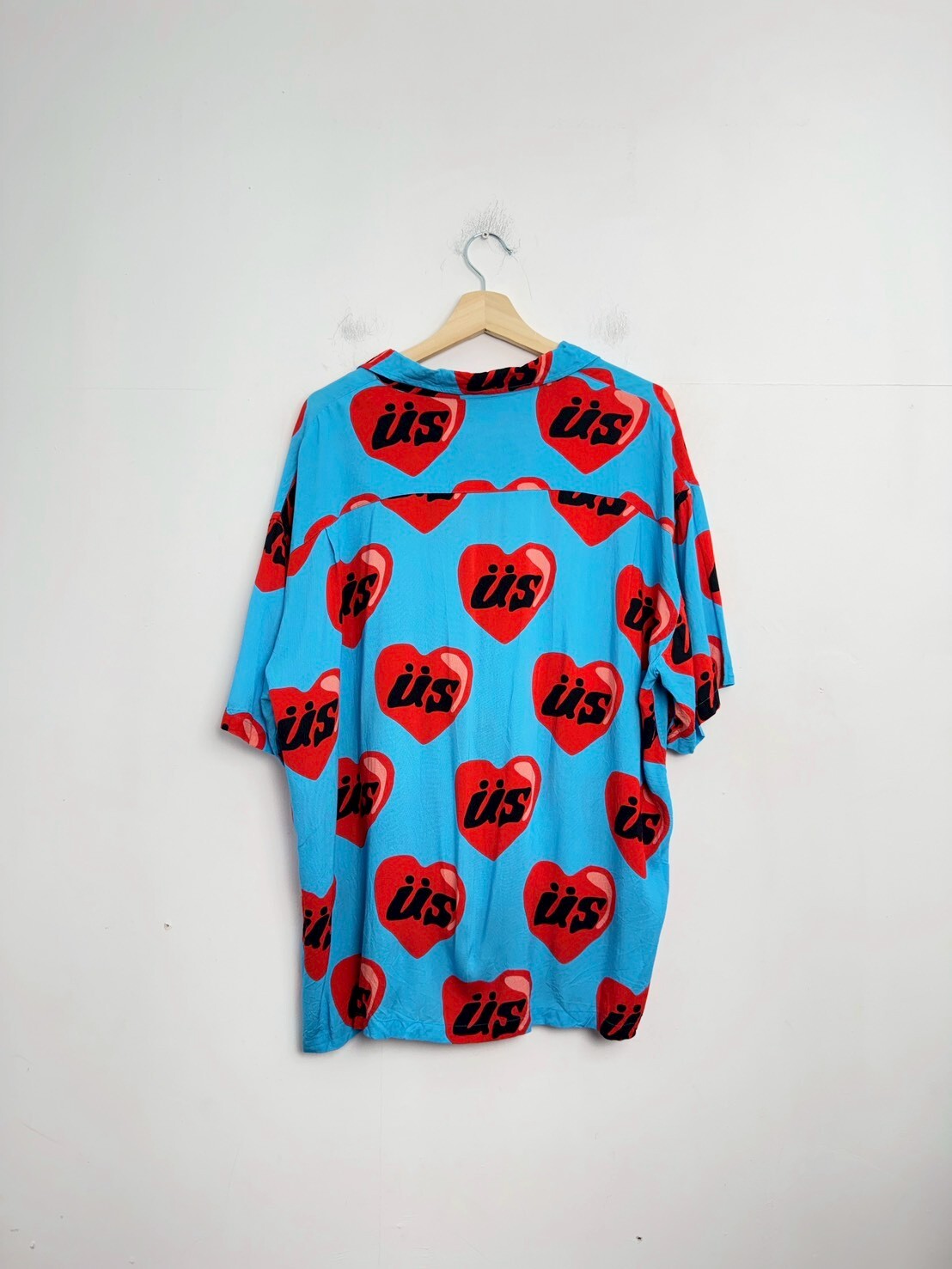 STUSSY X CPFM Hearts Camp Collar Shirt SIZE XL