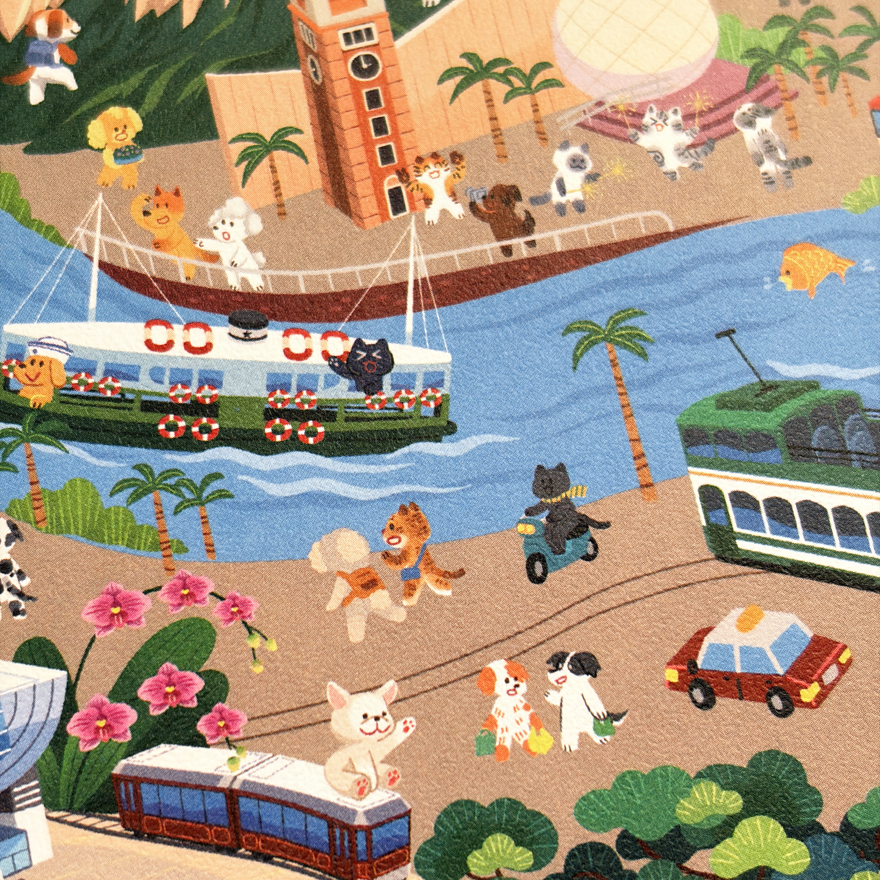 汪喵香港遊名信片