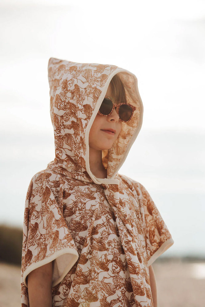 Grech & Co. 有機棉連帽斗篷 (浴巾 多色可選)