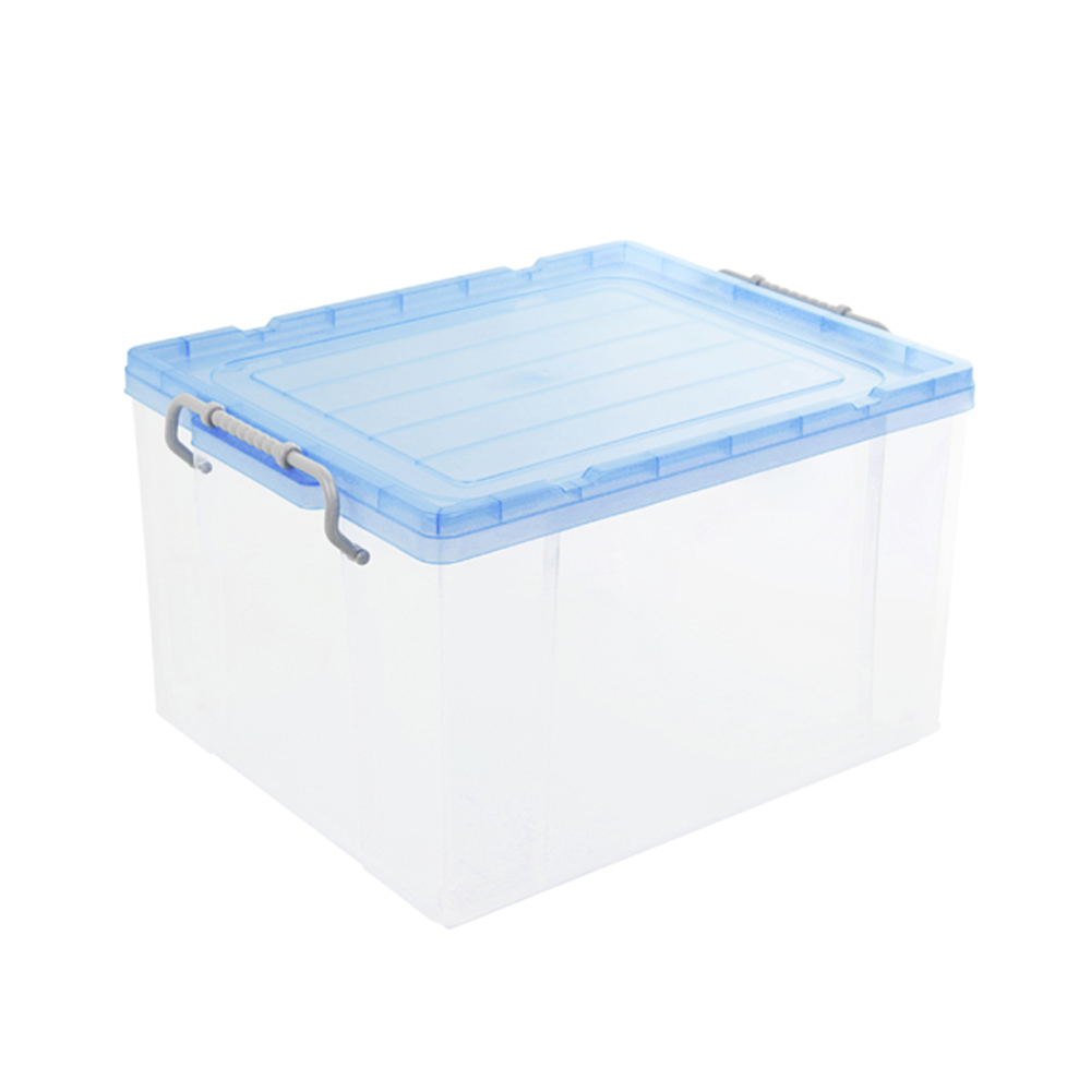 《真心良品》KEYWAYA聯府 強固型掀蓋式透明整理箱33L-1入   K016