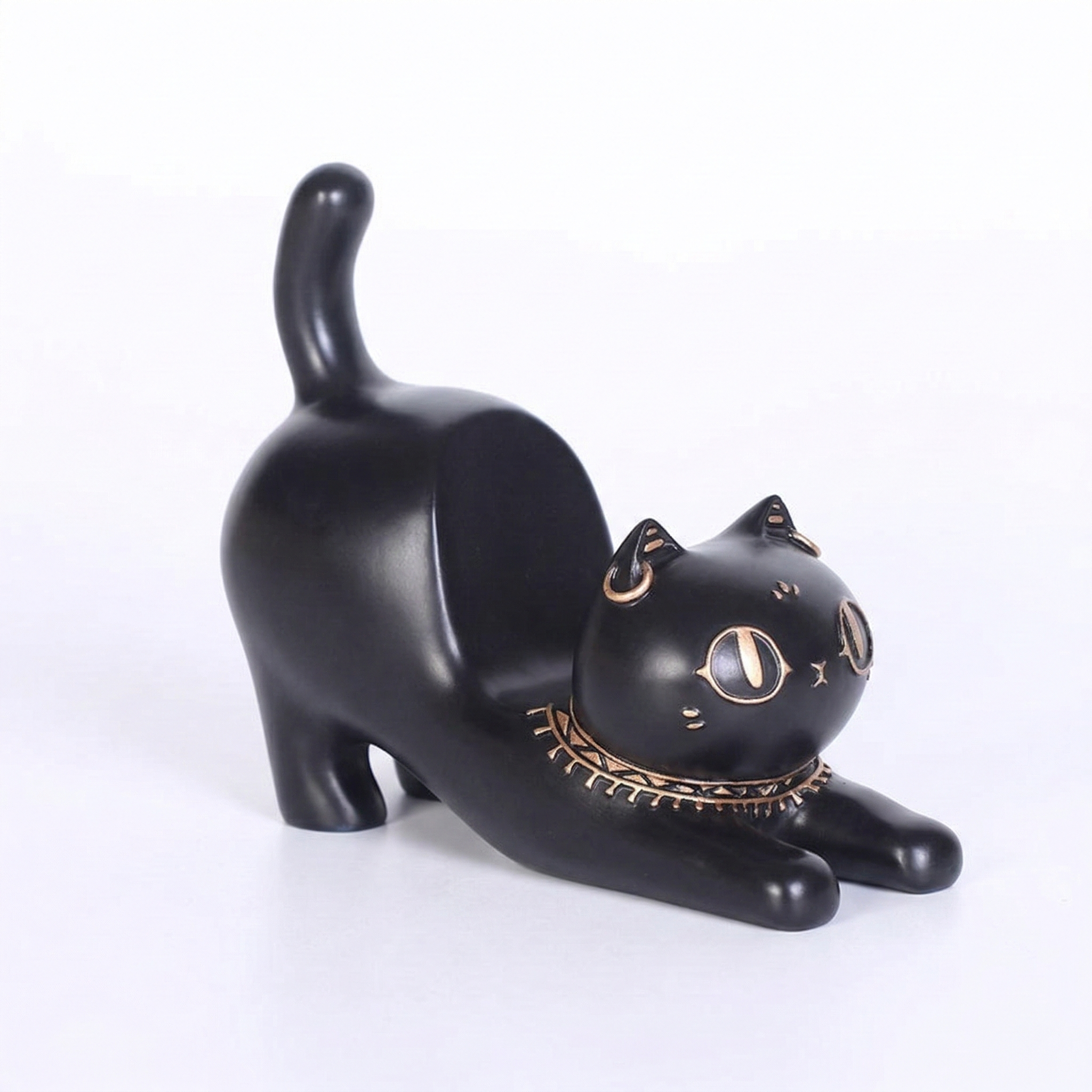 大英博物館｜安德森貓和她的朋友們系列｜伸懶腰趴趴貓手機支架