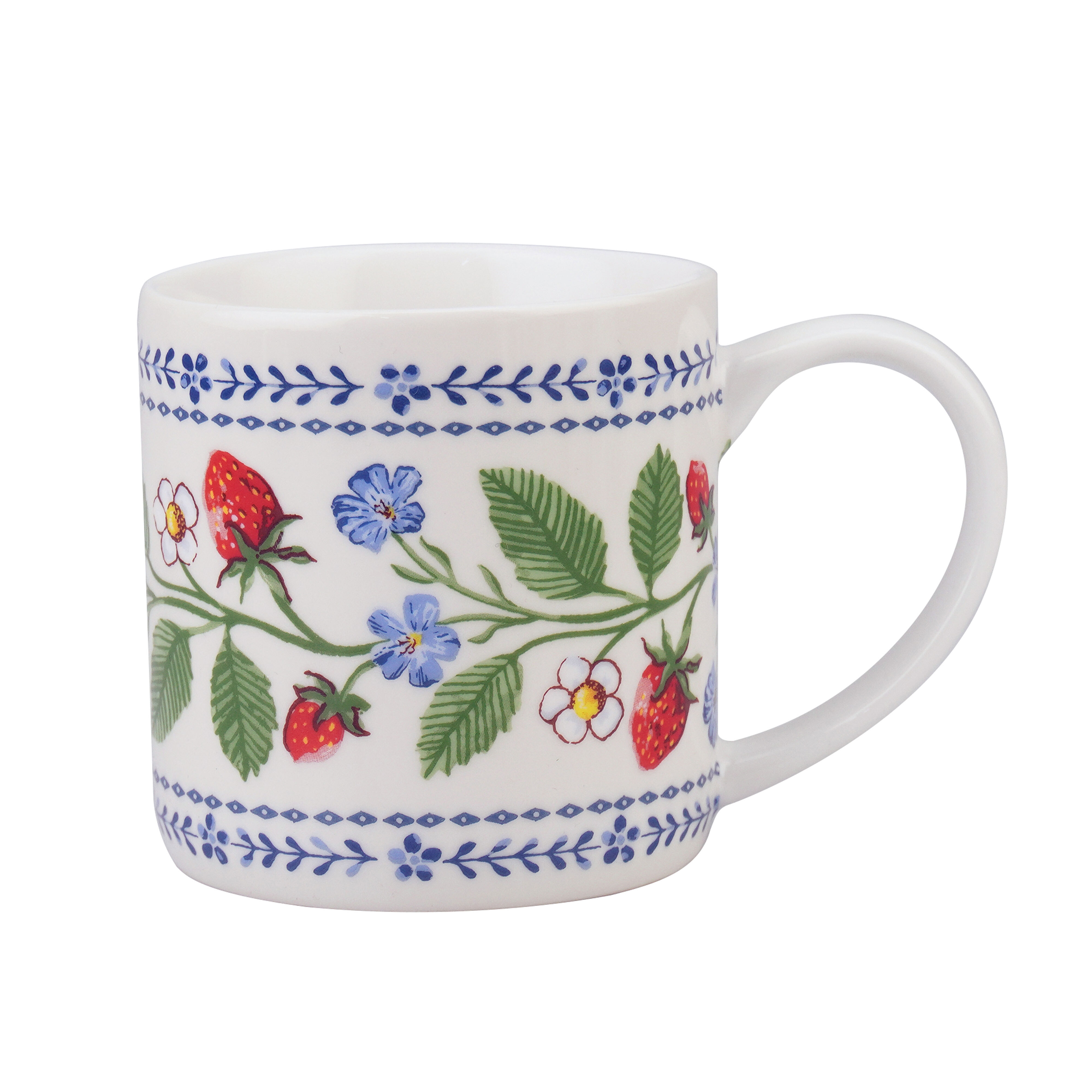 骨瓷馬克杯-Strawberry Patch
