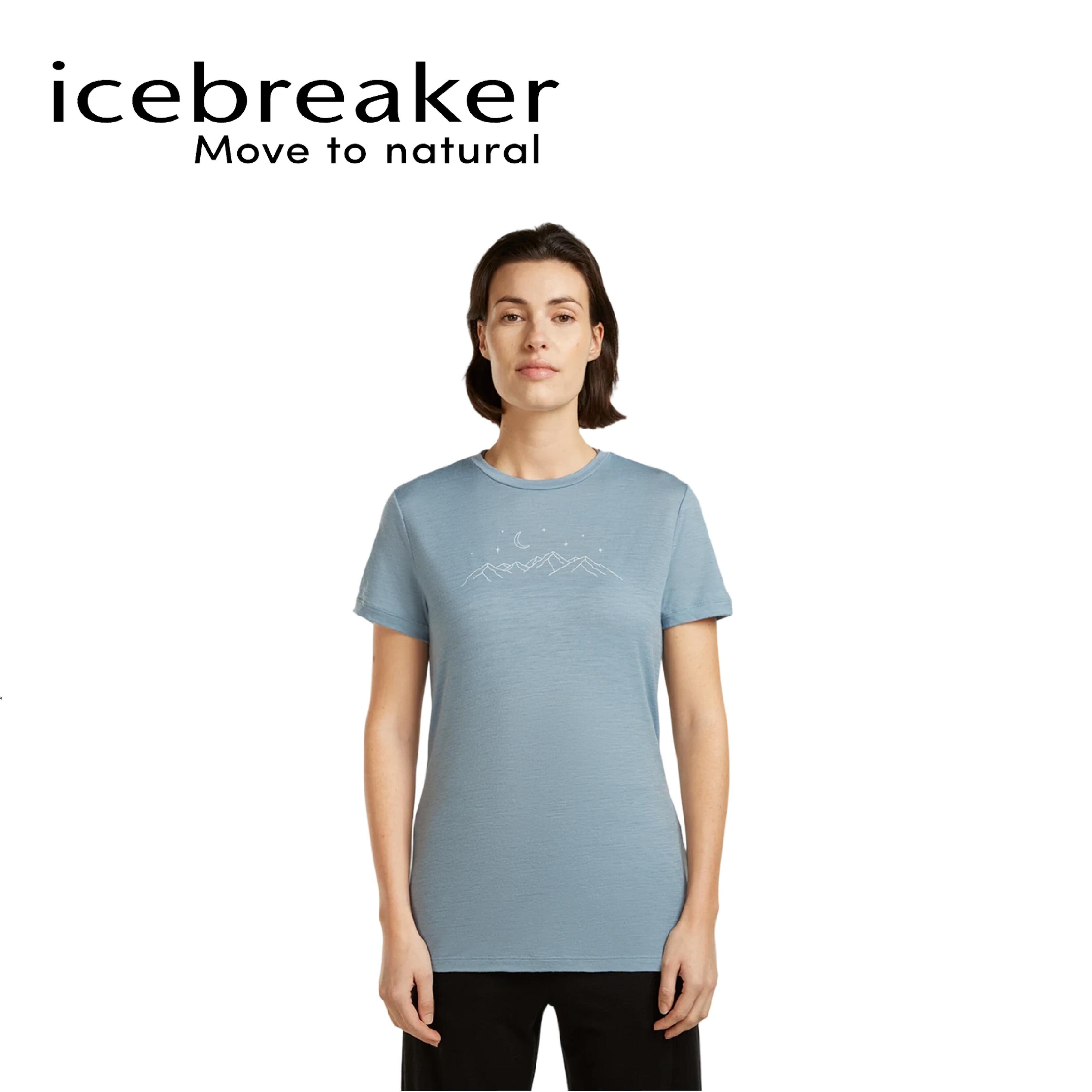 Icebreaker 紐西蘭 Tech Lite 圓領短袖上衣 女款 (藍色) 10IB0A576M