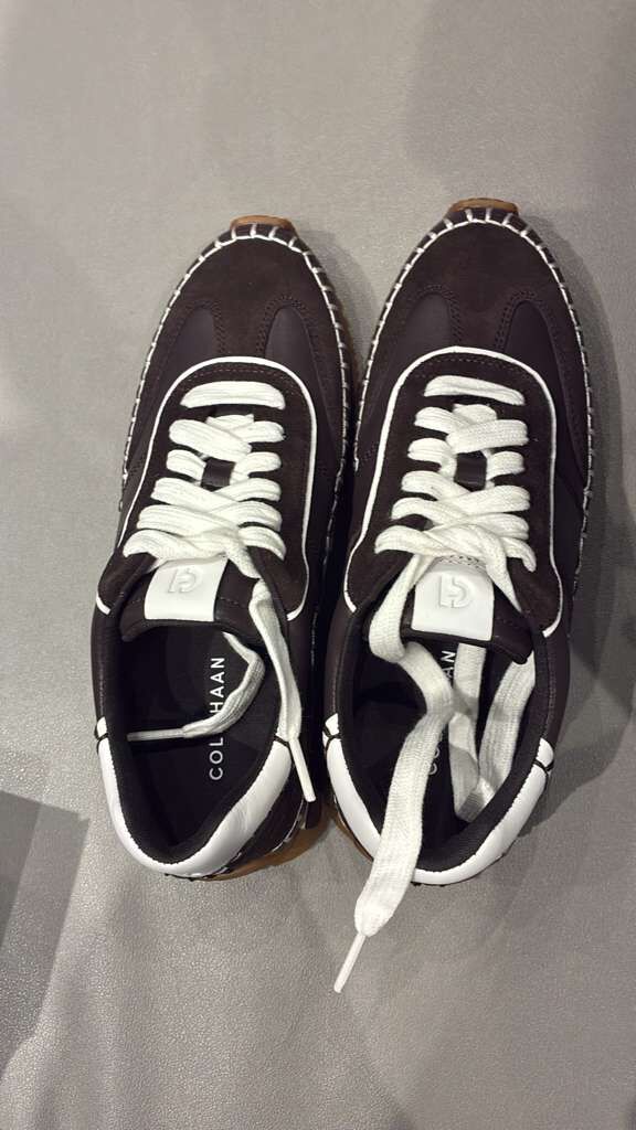 WE014 GrandPrø Breakaway 女裝拼接運動鞋 深棕色