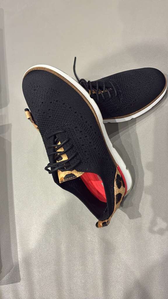 WE010 Cole Haan 4.ZERØGRAND Stitchlite 黑色針織牛津鞋