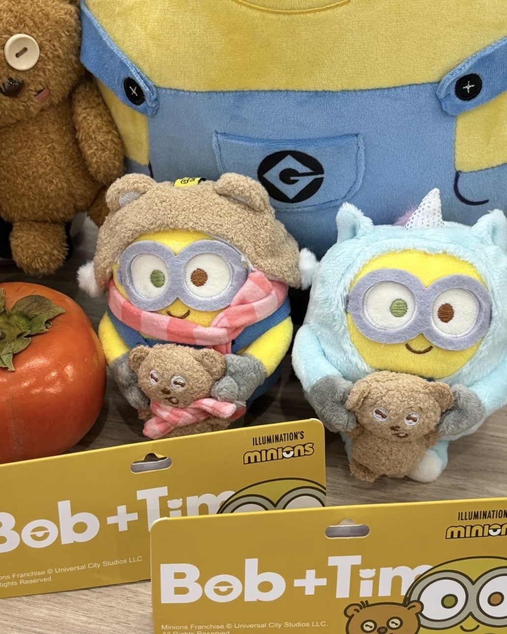 BOB&TIM 小小兵 雙倍可愛系列 提姆熊 吊飾 鑰匙圈 / 預購