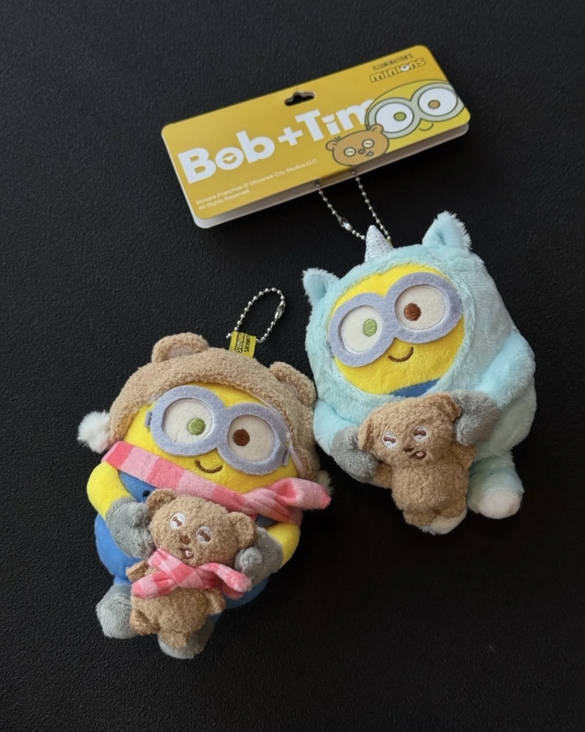BOB&TIM 小小兵 雙倍可愛系列 提姆熊 吊飾 鑰匙圈 / 預購