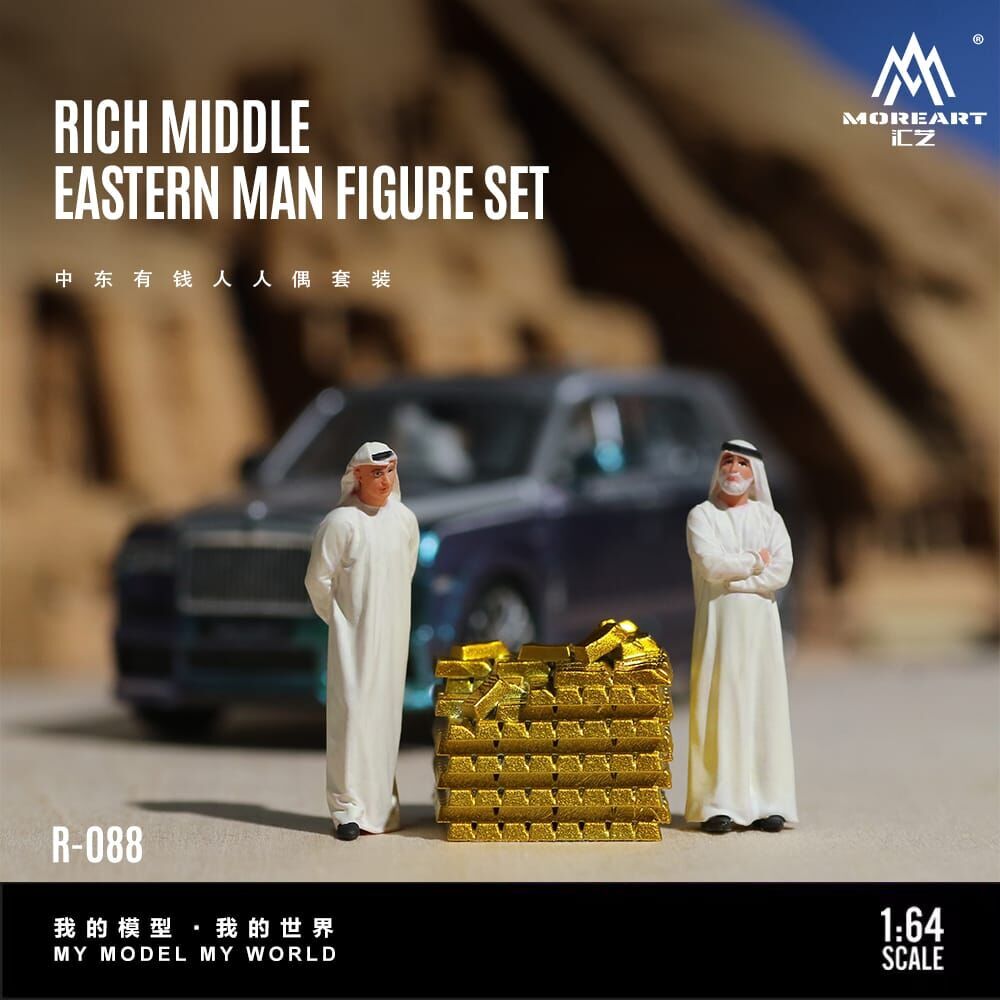 PO-$100 * MOREART * 1:64 FIGURE - RICH MIDDLE EASTERN MAN FIGURE SET(MO223088)