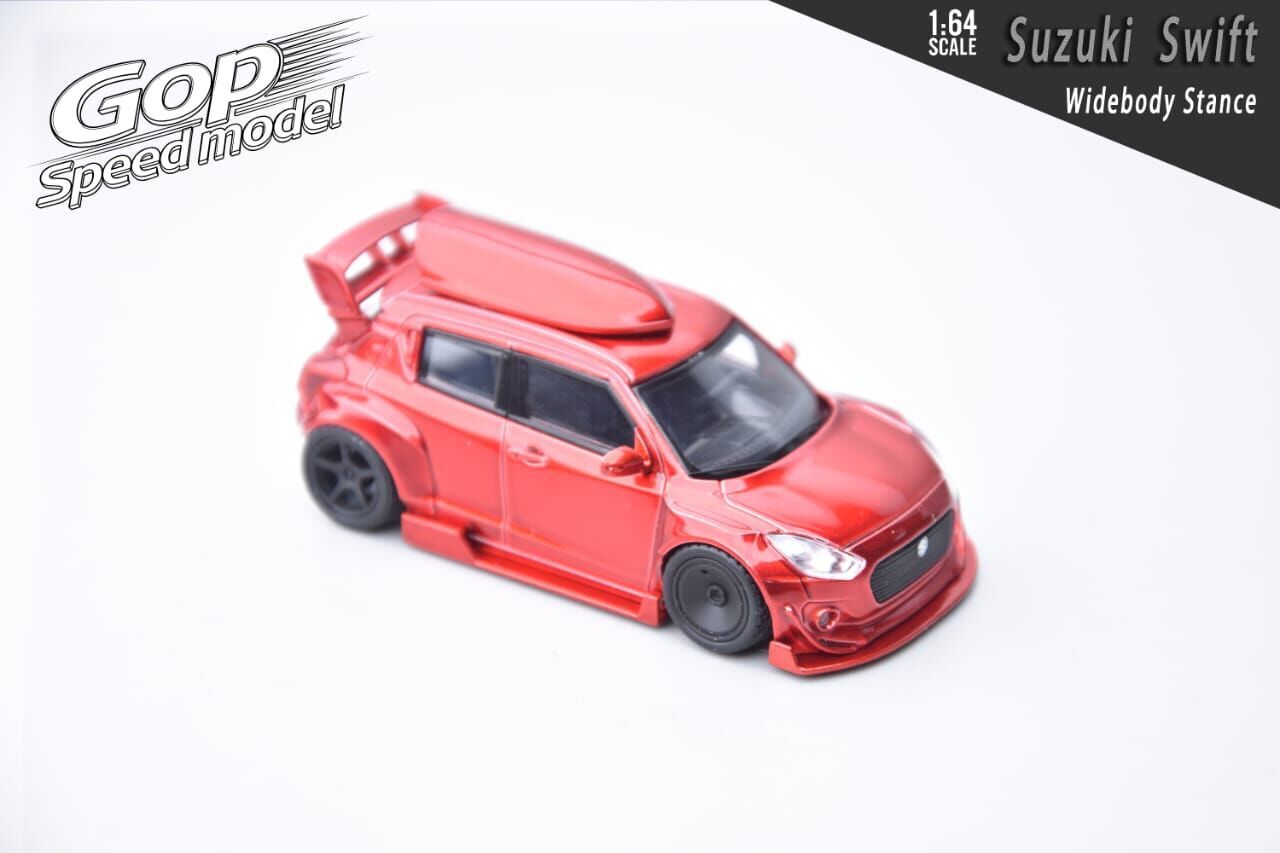 PO-$140 * GOD SPEED MODEL * 1:64 SUZUKI SWIFT ZEPHYR RED