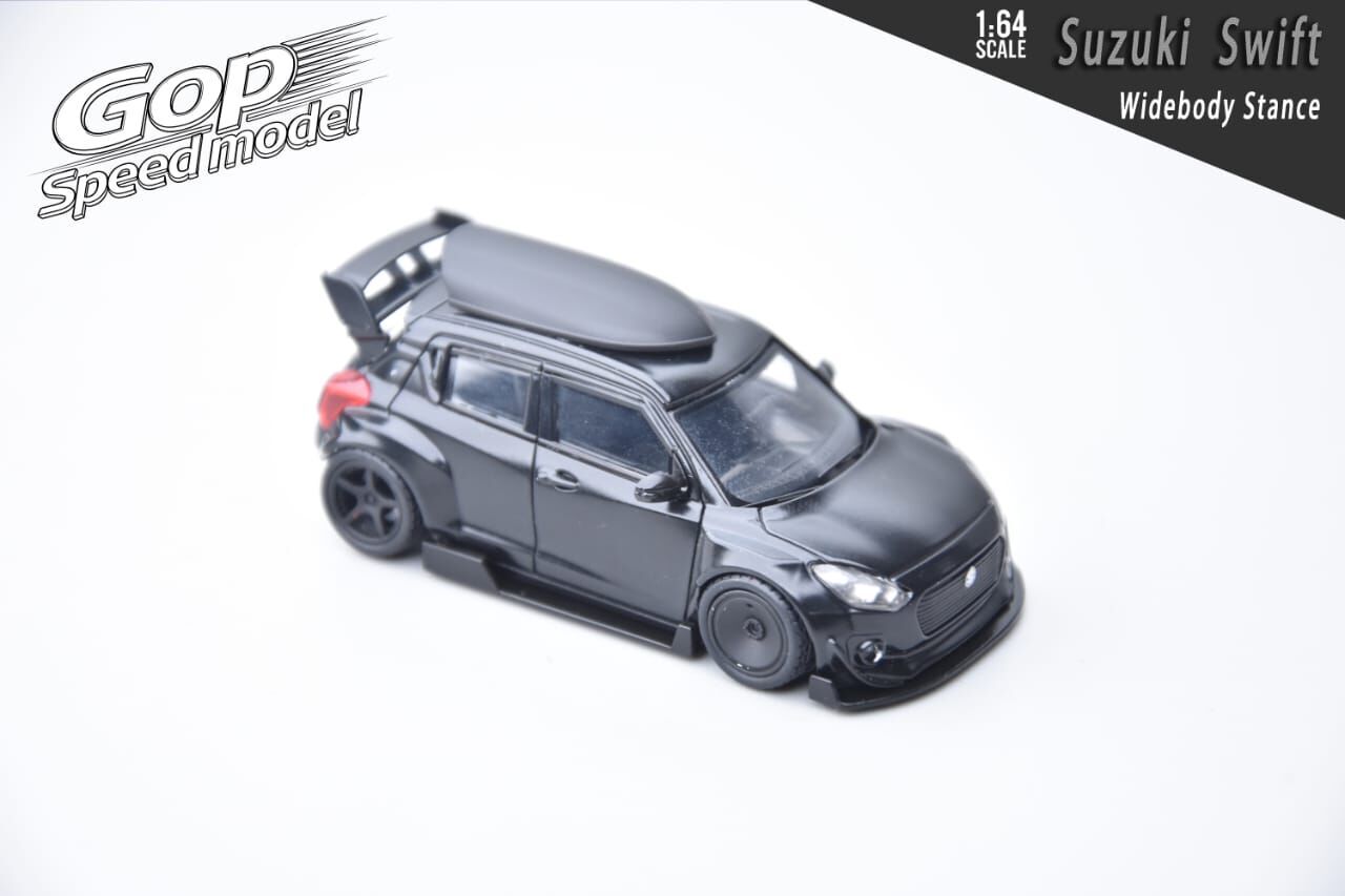 PO-$140 * GOD SPEED MODEL * 1:64 SUZUKI SWIFT ZEPHYR BLACK
