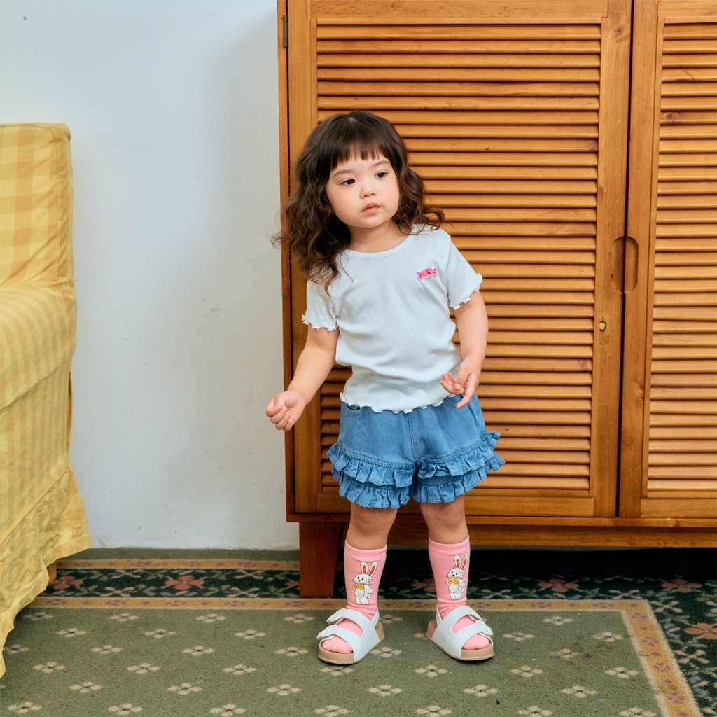 正韓夏 1stblue 糖果捲捲上衣