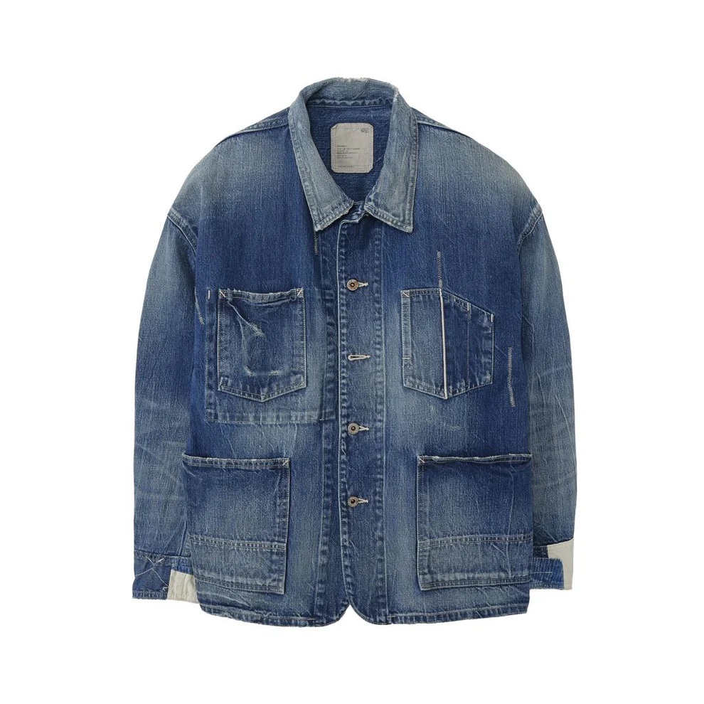 ON SALE: MADNESS REGENERATED 4P CHORE WORK JACKET *MADE IN JAPAN - INDIGO PRE ORDER ITEM (預訂中)