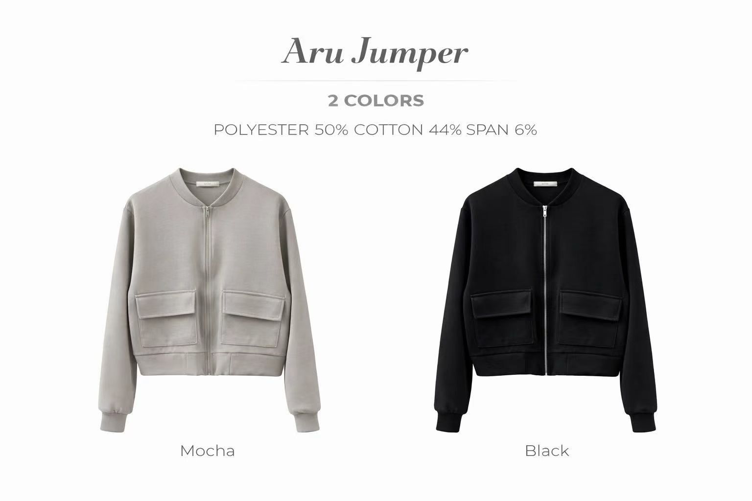 MA6010 反蓋口袋拉鍊外套