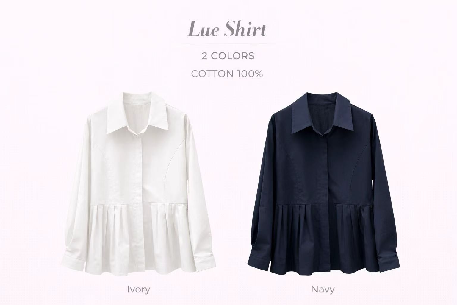 MA6013 百褶裙襬恤衫